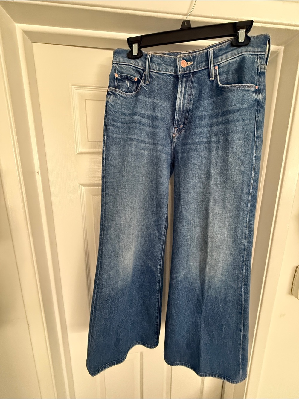MOTHER The Twister Sneak Jeans Size 28 High Rise Flare Medium Wash